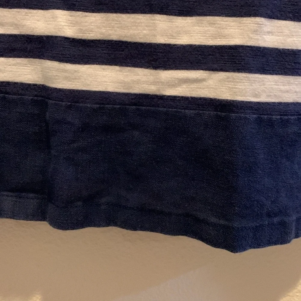 Tommy Bahama Womens Nautical Stripe Midi Dress.  Exposed Zipper/See measurements